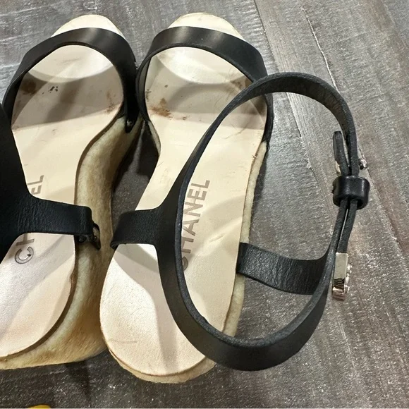 Chanel Black Women's Sandals - Picture 7 of 9